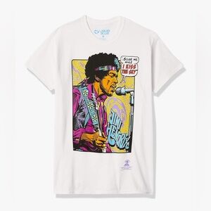 Jimmy Hendrix Pop Art “Scuse Me While I Kiss The Sky” t-shirt XL